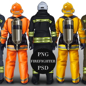 Imágenes prediseñadas de amigos de bomberos, Imágenes prediseñadas de mejor amigo, Ilustración personalizada, Descarga instantánea PNG