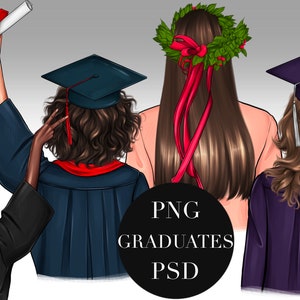 Graduation clipart 2024 2025, high school graduation gift for her, graduation gift for best friend, best friends clipart