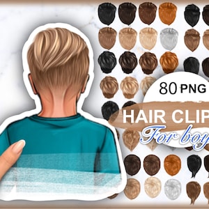 Hair Clipart for boy, Natural Hair PNG, Men&#39;s Hairstyles, curly hair clipart, hair clipart png.