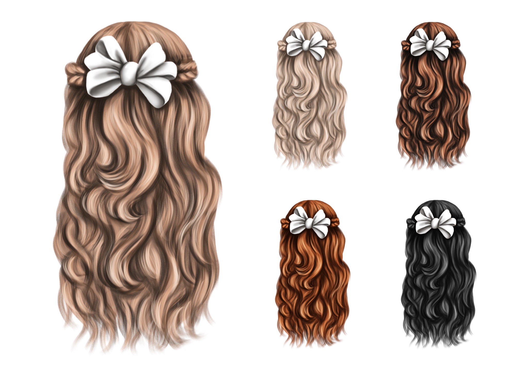 Hair Clipart Hair for Little Girls Kids Hairstyles Natural - Etsy Hair Clipart Hair for Little Girls Kids Hairstyles Natural - Etsy