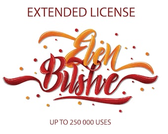 Extended license for a single clip art from the Elen Bushe store.