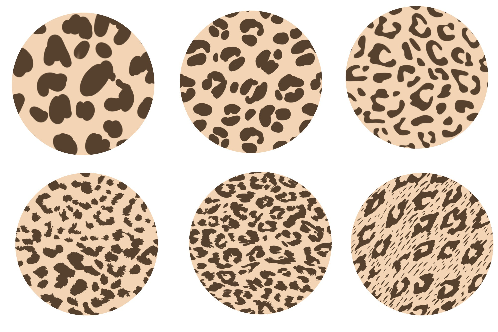 Animal Print Procreate Brush Set Leopard Zebra Cow Pattern - Etsy