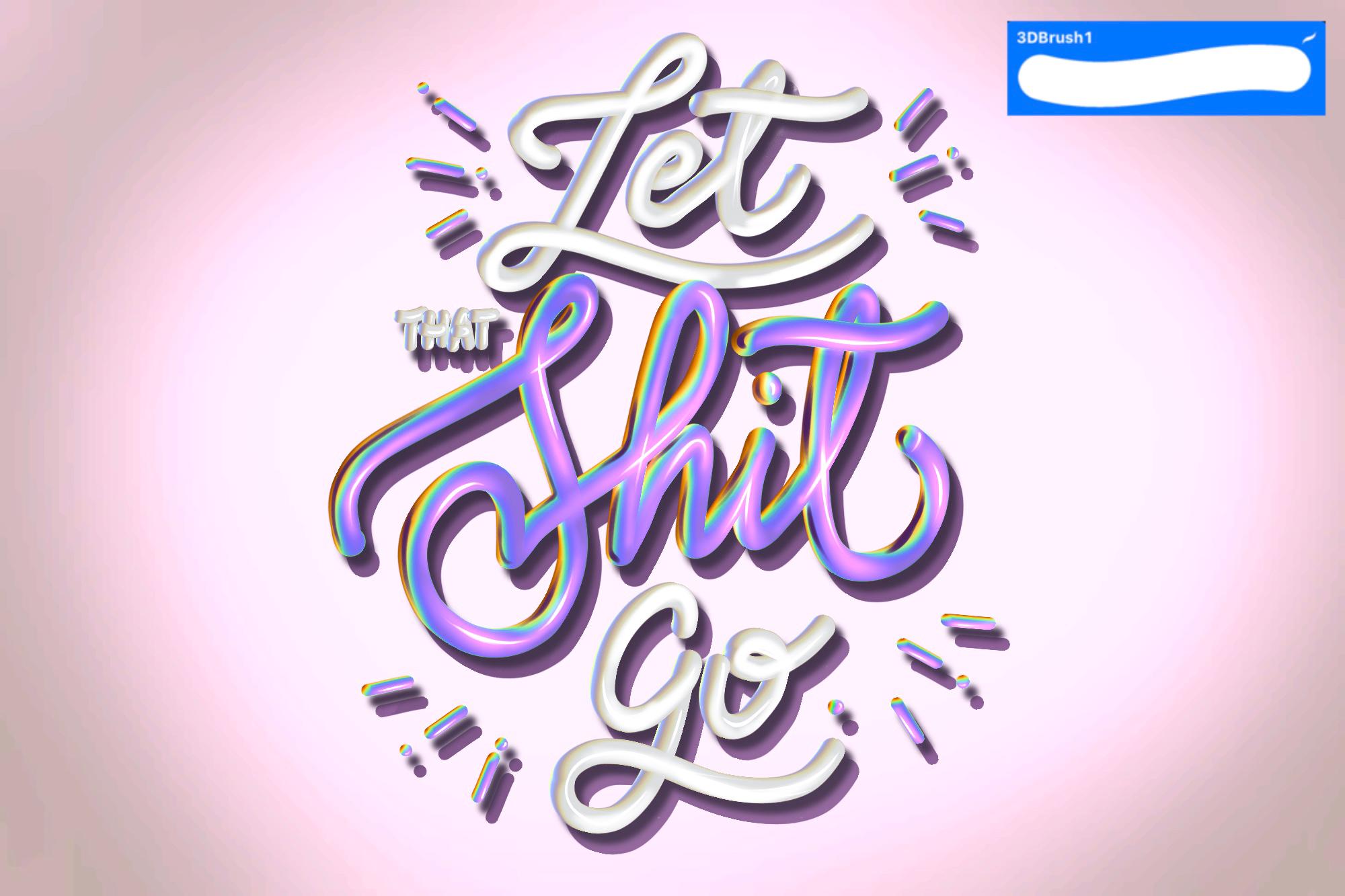 Procreate 3D Brush Bundle, 3D Lettering Procreate Brushes, 3D Brushes ...