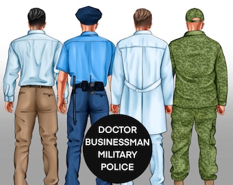 Männliche Cliparts, Geschäftsmann-Cliparts, Militär-Cliparts, Polizei-Cliparts, Arzt-Cliparts, Soldaten-Cliparts