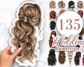 Hair clipart, Wedding hairstyles, hairstyles for celebration, Natural hair black woman clipart, natural hair, digital Instant Download PNG