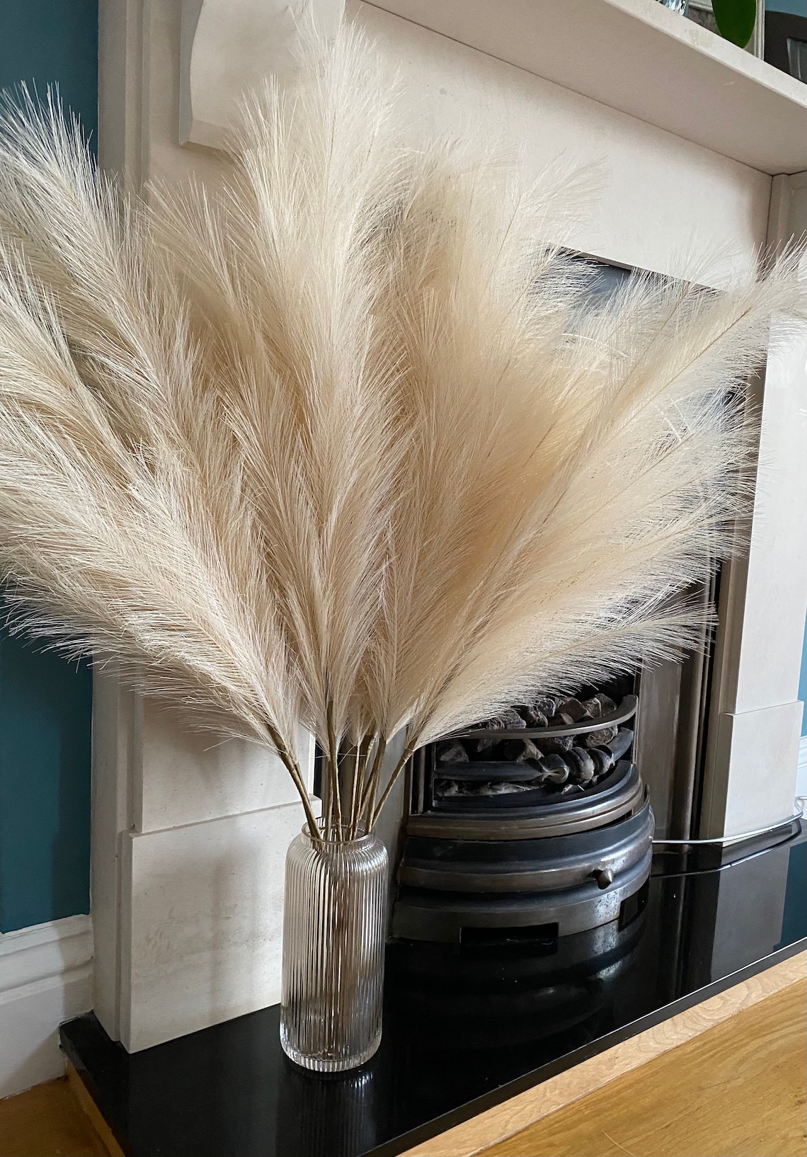 Faux Pampas Grass Large 43 110cm Beige Colour Fake Etsy