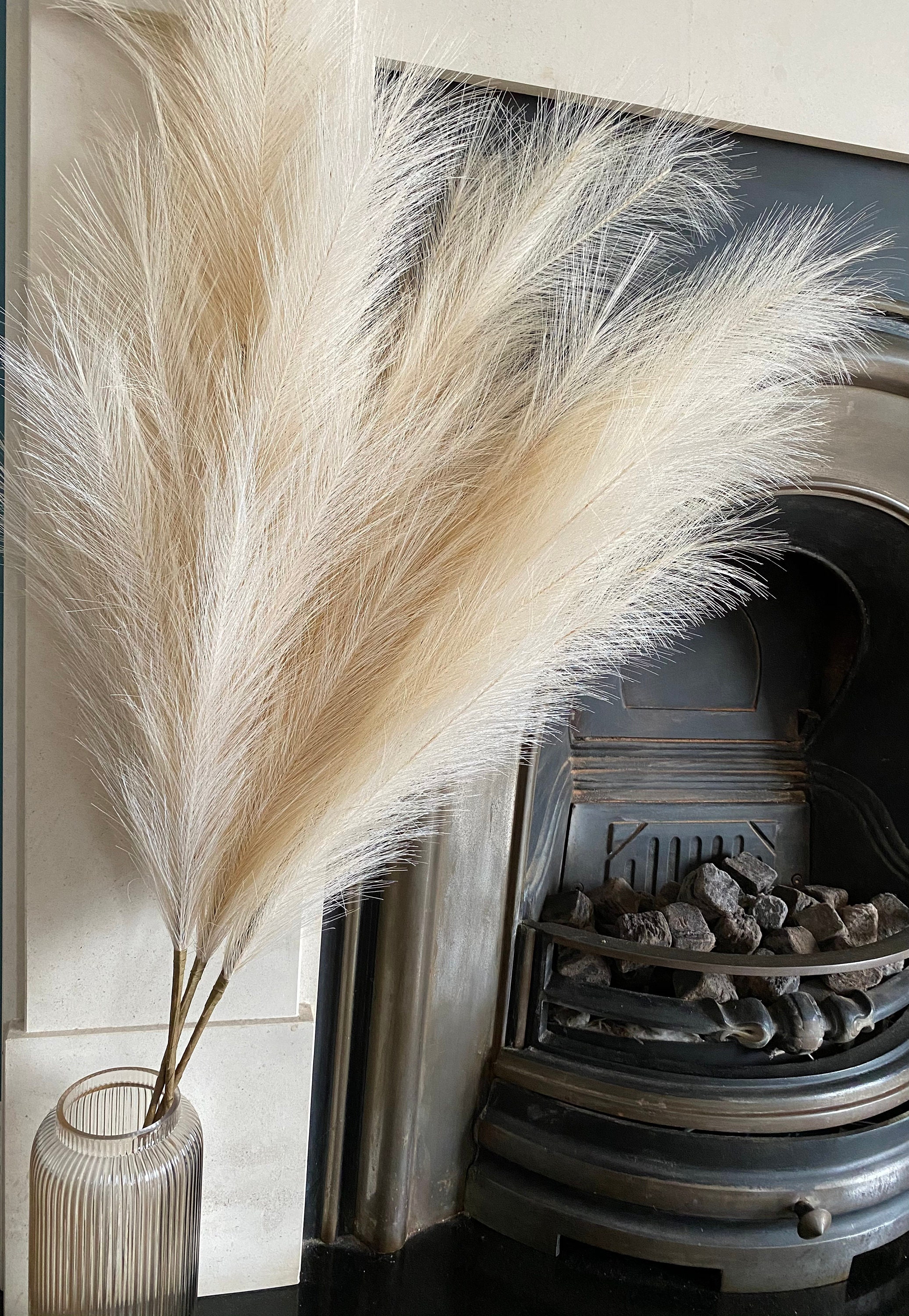 Faux Pampas Grass Large 43/110cm beige Colour Fake Etsy UK