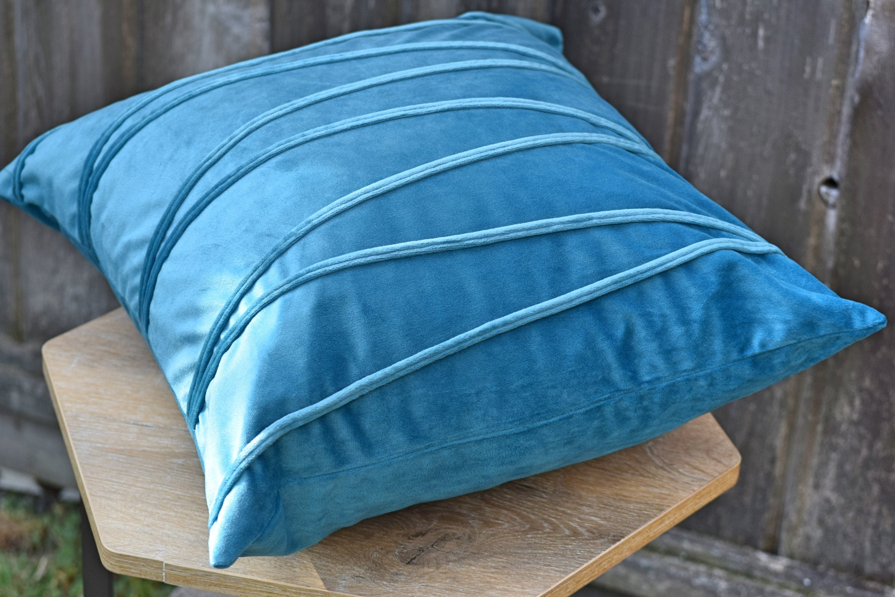 Turquoise Throw Pillow Case Velvet Soft Solid Decorative Etsy