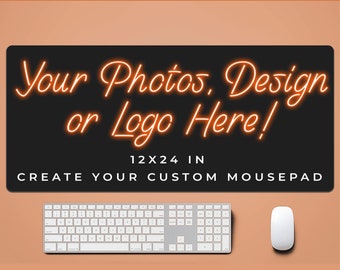 CUSTOM Mouse Pad, Custom Photo Mouse Pad, Personalized Desk Mat, Custom Gaming Mousepad, Custom Christmas Gift Mousepad, Large Mousepad