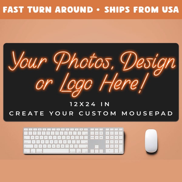 CUSTOM Mouse Pad, Custom Photo Mouse Pad, Personalized Desk Mat, Custom Gaming Mousepad, Custom Christmas Gift Mousepad, Large Mousepad