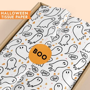 HALLOWEEN Tissue Paper, Halloween Small Business Packaging, Spooky Season Packaging, Halloween Packaging, Halloween Packing Supplies