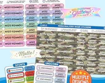 Kids Name Stickers, Daycare Name Labels, Preschool Name Labels, Waterproof Name Labels, School Supplies Labels, Back to School Gift for Kids