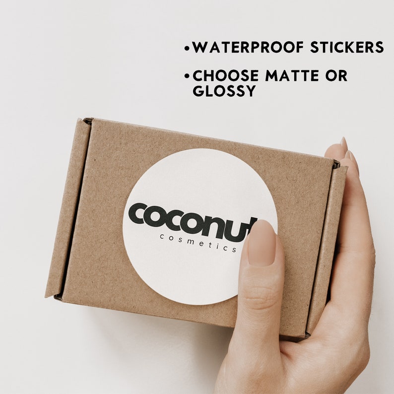CUSTOM Stickers Roll, Custom Logo Stickers, Custom Label Roll, Personalized Label Roll, Business Label Roll, Custom Product Label Roll bild 3