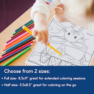 Kids Custom Coloring Book, Personalized Coloring Book for Kids, Gift for Toddler Busy Book Travel Activity, Kids Birthday and Christmas Gift 画像 4