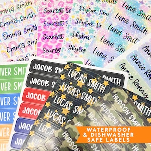 Daycare Name Labels, Kids Name Stickers, Preschool Name Labels, Waterproof Name Labels, Back to School Gift for Kids, School Supply Labels