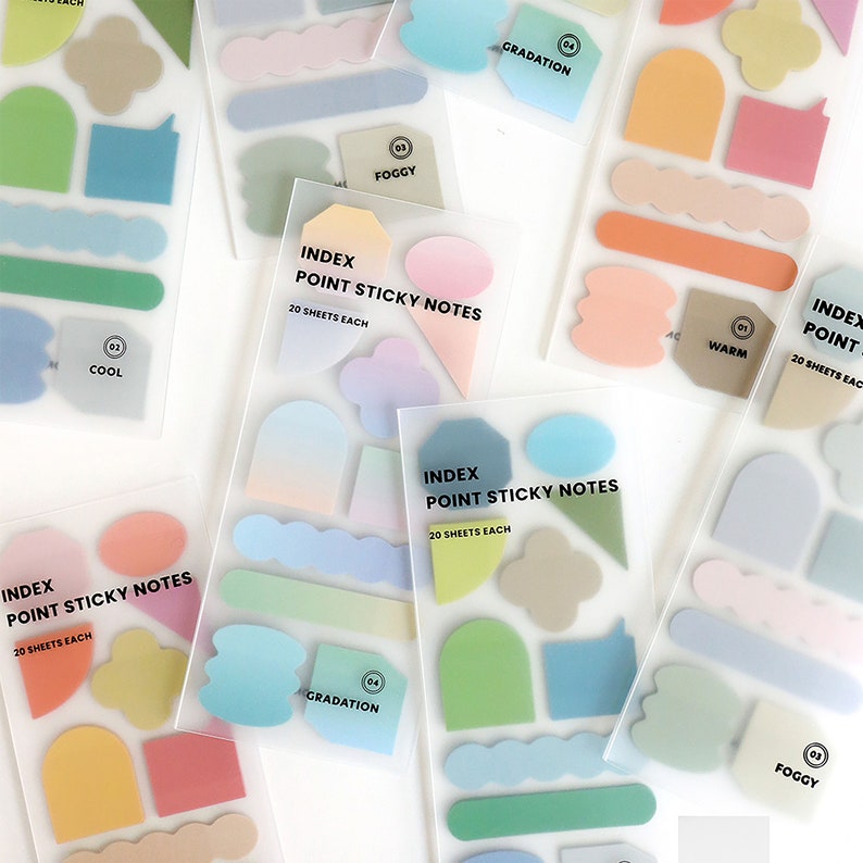 Sticky Notes, Cute Sticky Tabs, Memo Pad, Office and School Supplies, Pastel Journal Index Tabs, Sticky Index Tabs, Book Tabs, Planner Tabs image 6