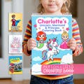 Personalized Kids Coloring Book for Girls & Boys, Custom Coloring Book for Kids Birthday Gift, Kids Christmas Gift, Kids Stocking Stuffer