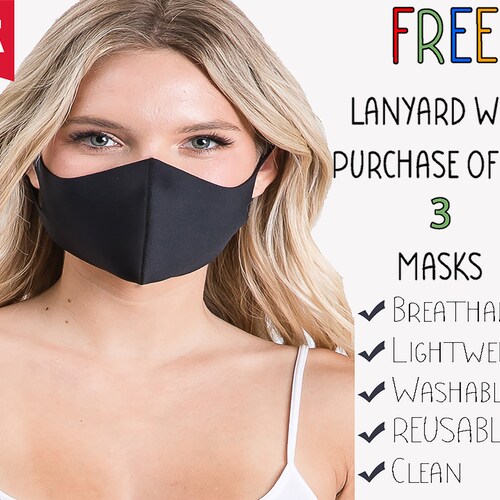 Face Mask for Summer Lightweight Made in USA Breathable Unisex Etsy