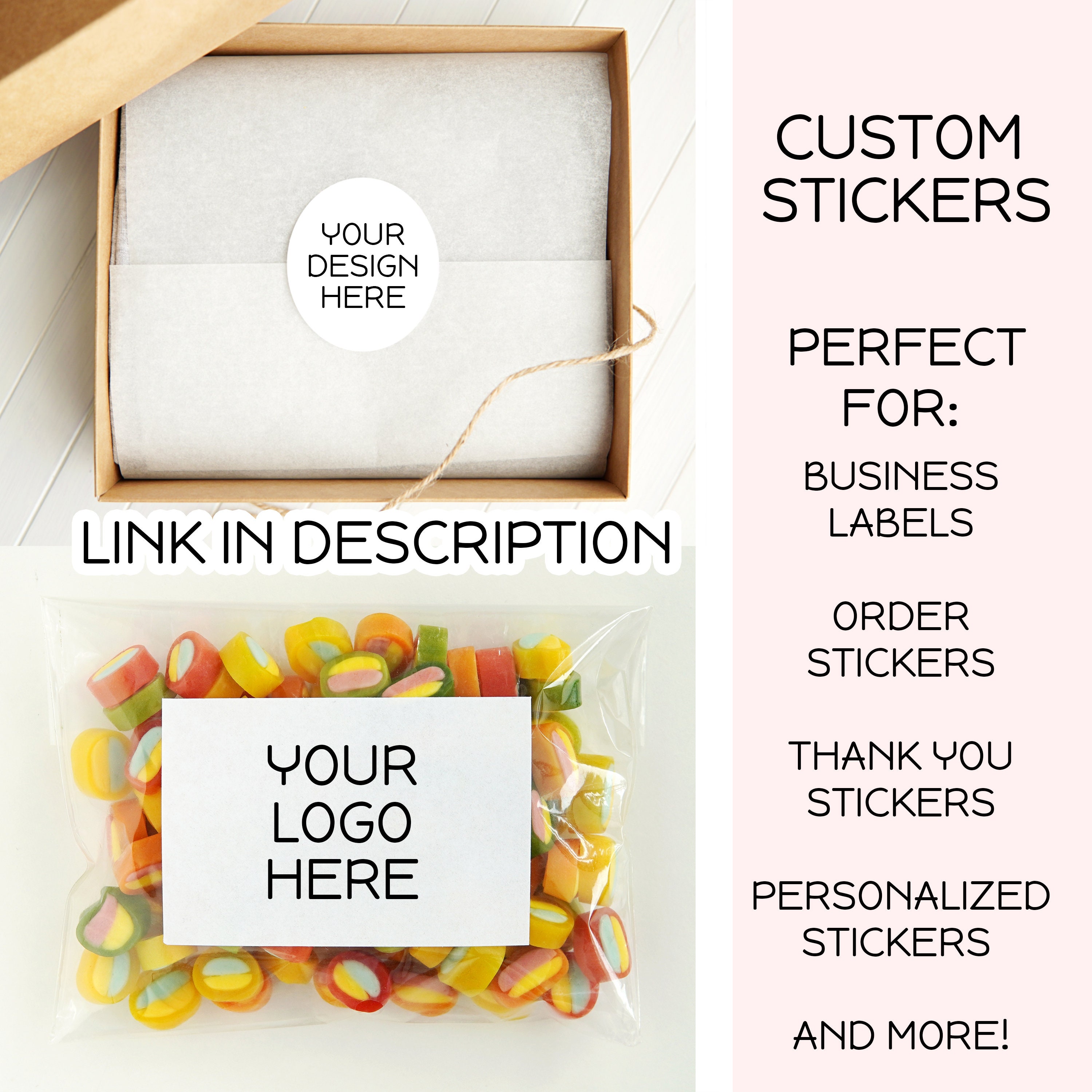 CUSTOM Birthday Stickers Party Favor Stickers Custom Etsy