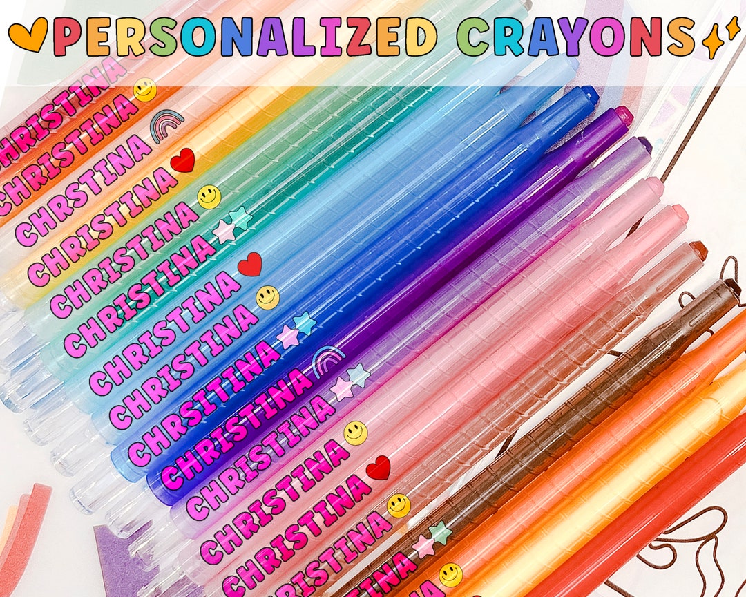 Personalized Crayons Custom Crayons Name Crayons Back to Etsy