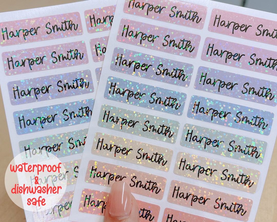 Kids Name Stickers Daycare Name Labels Preschool Name Etsy