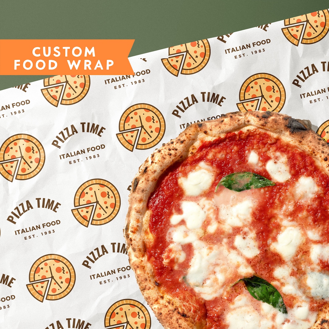 Personalized Food Wrap Paper, Custom Logo Food Safe Paper, Branded Food