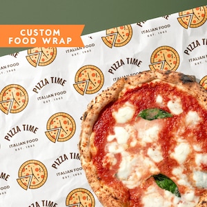 Personalized Food Wrap Paper, Custom Logo Food Safe Paper, Branded Food Tray Liner, Deli Wrap Paper, Food Wrapping Paper, Wedding Food Wrap