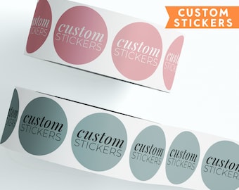CUSTOM Stickers Roll, Custom Logo Stickers, Custom Label Roll, Personalized Label Roll, Business Label Roll, Custom Product Label Roll