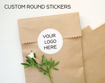 CUSTOM Round Stickers, Custom Logo Stickers, Personalized Stickers, Business Stickers, Thank You Stickers