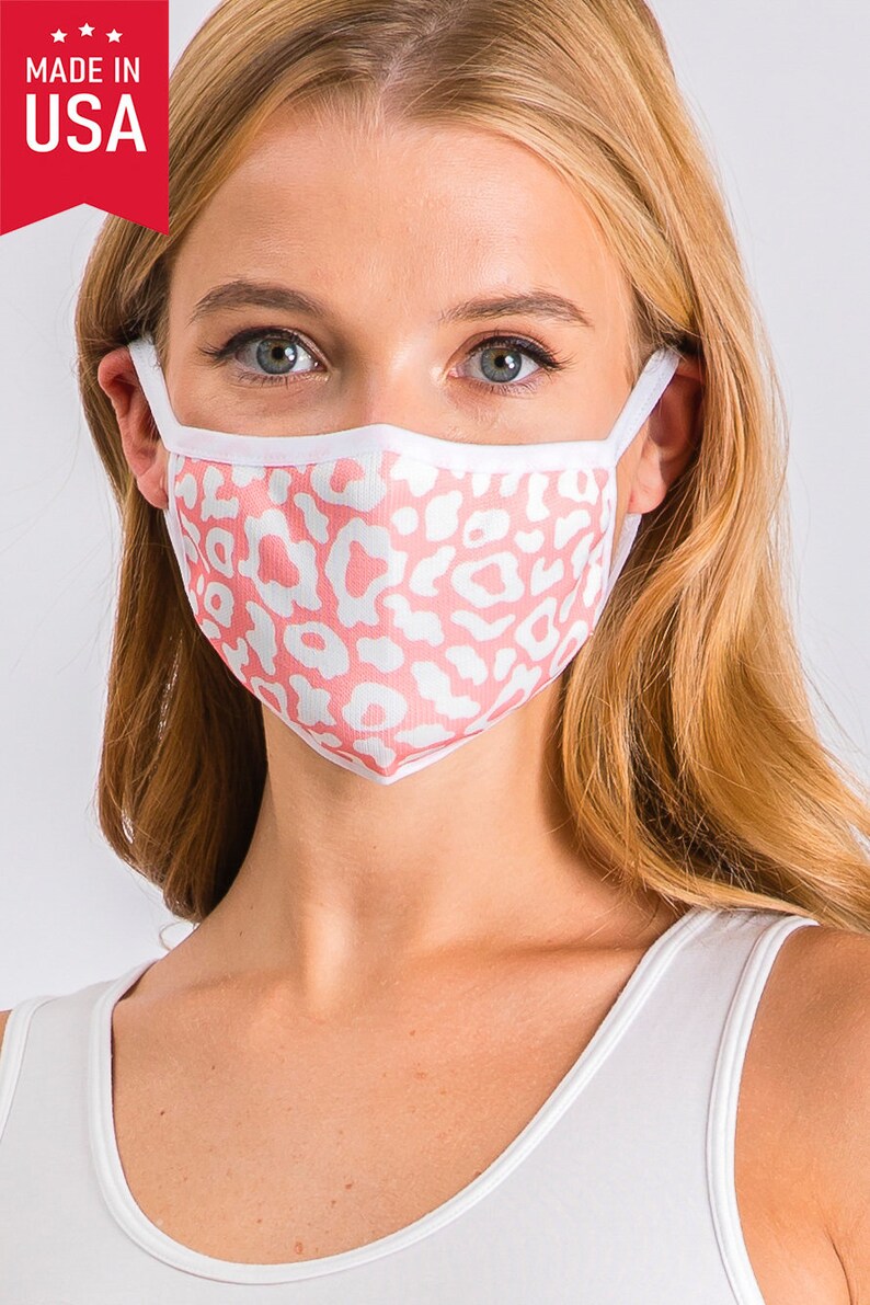 Face Mask Knit Fabric Women Men Unisex Adult Mouth Reusable Etsy