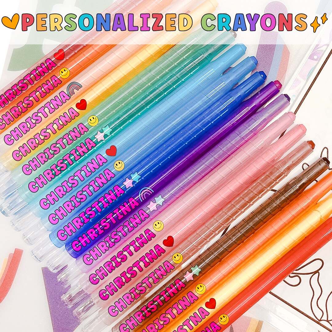 Personalized Crayons, Custom Crayons, Name Crayon, Back to School, Gift