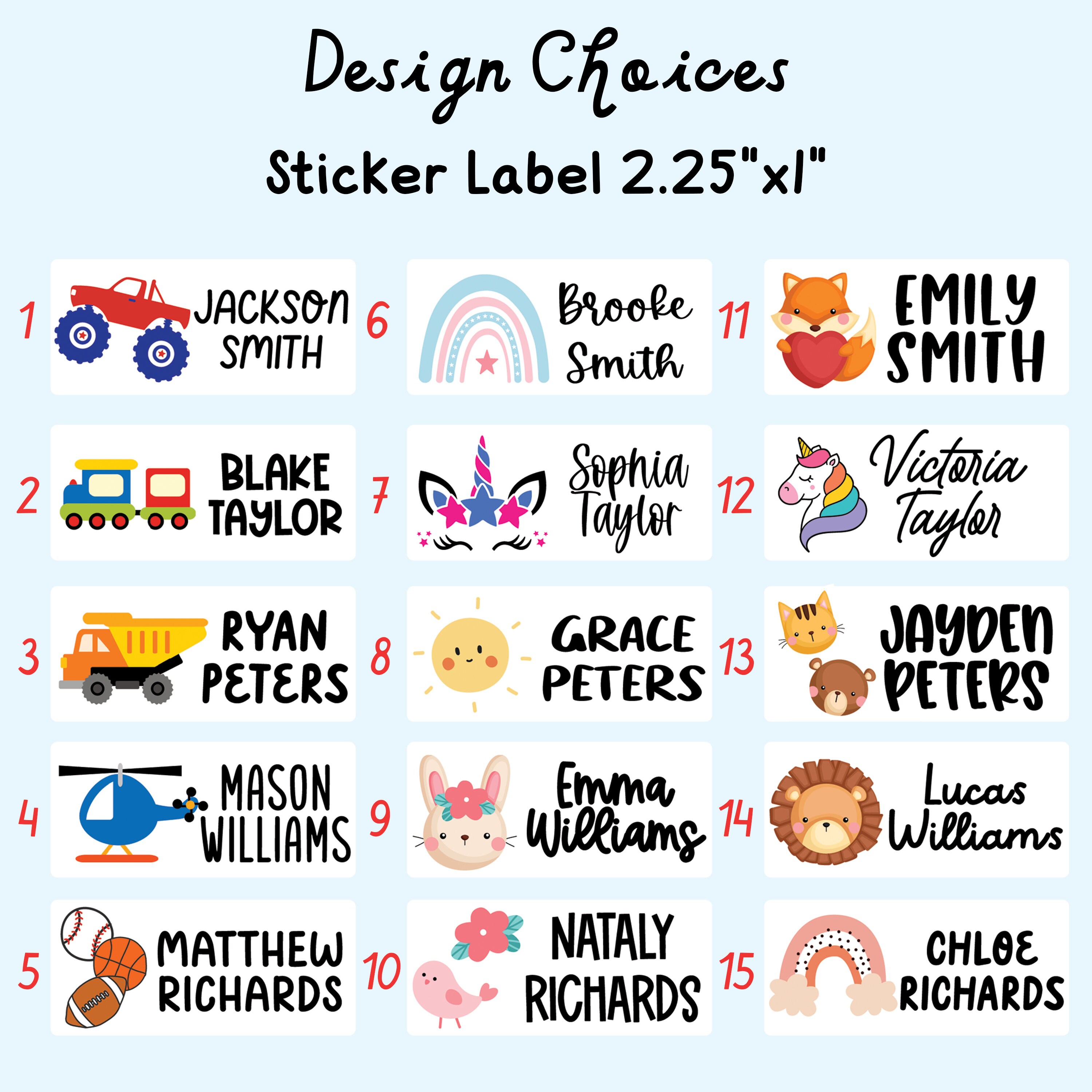 Kids Name Stickers and Iron on Labels Daycare Name Labels Etsy België