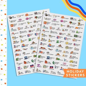 HOLIDAY Planner Stickers, Holiday Stickers, Journal Stickers, Bullet Journal Holiday Stickers, Holiday Planner Sticker Sheet, Deco Stickers