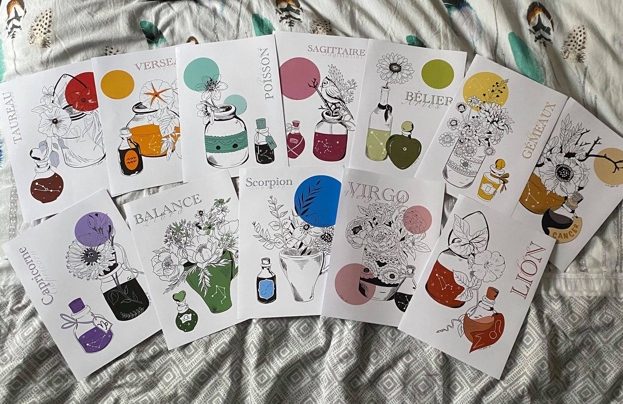 Affiche Astrologie Florale