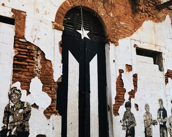 Puerto Rico Door, Puerto Rican Flag, Travel Photography, Printable, Digital Download, #PR2