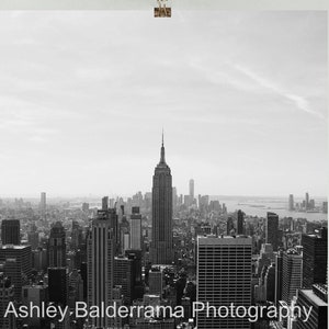 Paysage urbain de New York City, Horizon de New York City, Noir et Blanc, NYC, Imprimable, Téléchargement numérique, #NY1