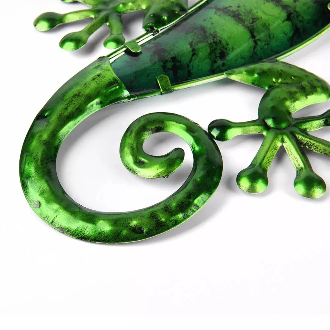 Metal Gecko Wall Decor 15 Lizard Outdoor Wall Hanging Etsy