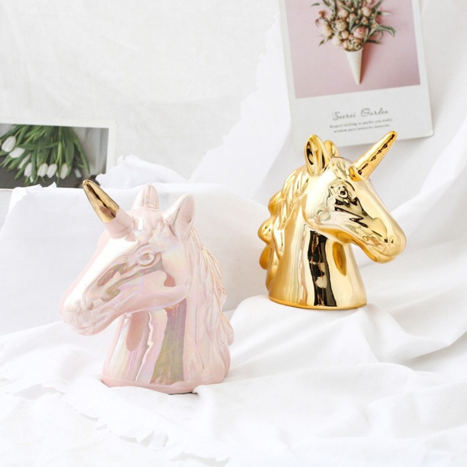 Ceramic Unicorn Piggy Bank Unicorn Bank Unicorn Face Bank Etsy