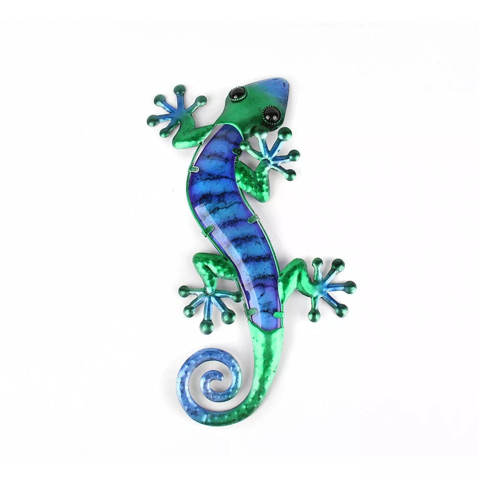 Metal Gecko Wall Decor 15 Lizard Outdoor Wall Hanging | Etsy