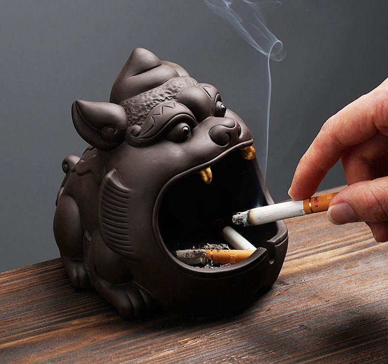 Funny Creatures Ceramic Ashtray Planter Snack Rack Funny Etsy