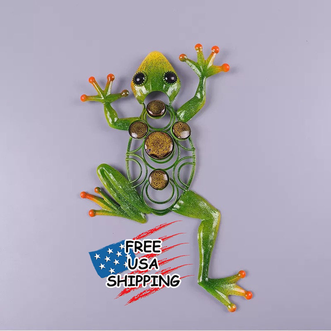 Metal Frog Wall Decor 12 Frog Outdoor Wall Hanging Frog Etsy