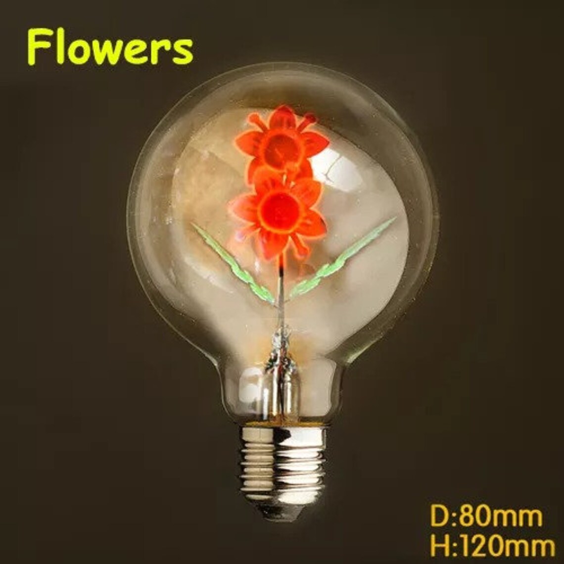 Vintage Rose Bulb LED E27 220V Flower Light Love Lamp I Love Etsy