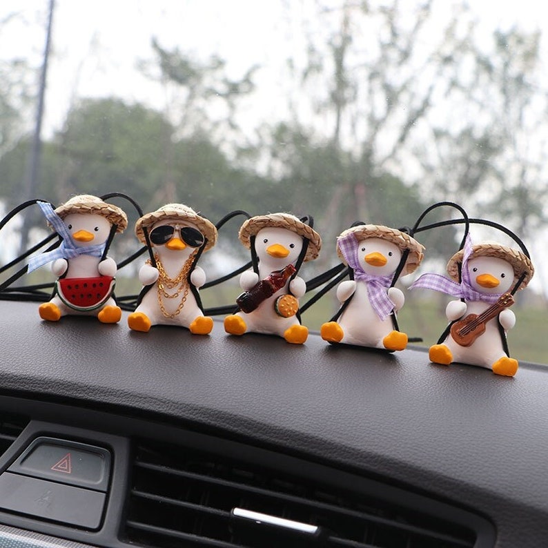 The Swinging Ducks Little Duck Car Swing Ornament Car Etsy UK