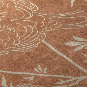Sparrow copper ink linoprint on Hahnemuhle etched paper