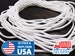 Super soft elastic cord for facemasks. Surgical grade 3mm white ear loop cord. Stretch string for mask sewing. Elastic straps for mask. 