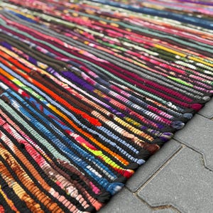 Handwoven cotton rug for living room rug for children&#39;s room