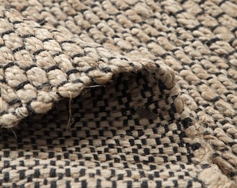Alfombra india de yute cuadrada tejida a mano/Esterilla de yoga/Felpudo bohemio/Alfombra turca/Alfombra de salón/Alfombra vintage/Rectangular
