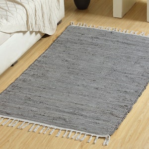 Vintage cotton rug – handmade rug for living room and bedroom