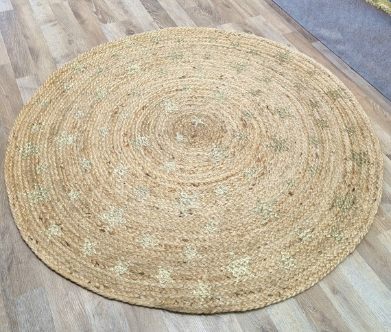 Alfombra de yute redonda Tamani natural en 90 120 150 cm de fibra natural  yute trenzado alfombra boho chic alfombra oriental alfombra de salón  sostenible -  México