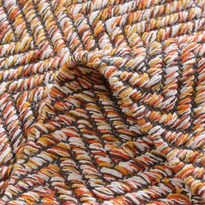 Scandinavian Rug Runner Cotton Handwoven Rug Fishing Tackle Pattern Cotton Handmade Rug Reversible Orange White Rug